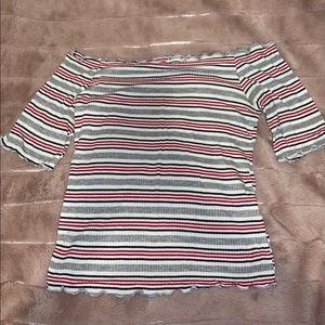 off the shoulder crop top